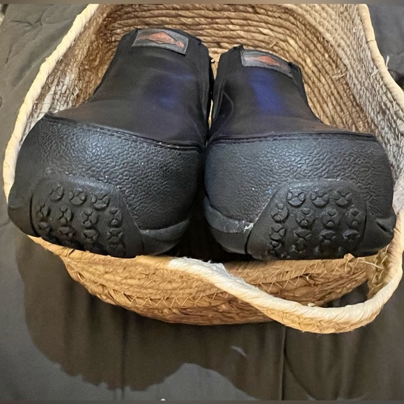 Merrell Midnight Dual Density Moccasin Black Leather Slip On Shoe - Picture 6 of 16